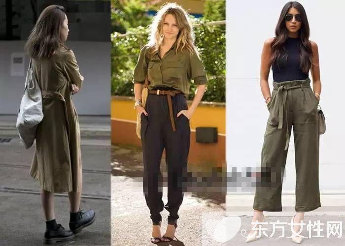 军绿色外套搭配图片推荐 欧美街头最常见穿搭法