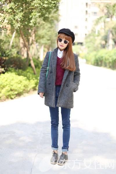 冬季矮个子女生日系搭配经 学着这么穿又高又显瘦