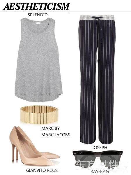 阔腿裤搭配上衣图片 这么穿女神范儿十足哦