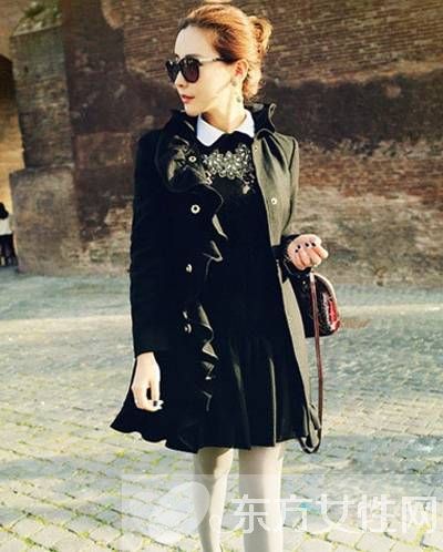 冬天裙子搭配法 外套+裙子清新养眼魅力十足