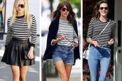 条纹t恤怎么搭配更潮更好看 看看明星们的完美示范