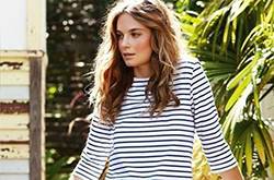 黑白条纹时尚连衣裙搭配 周末就这样出街凹造型吧