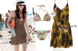 明星时尚比基尼海滩造型 这么穿简直太美了