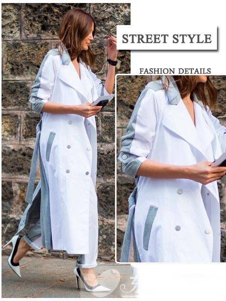 风衣外套怎么穿最好看 欧美街头最常见的潮流穿法