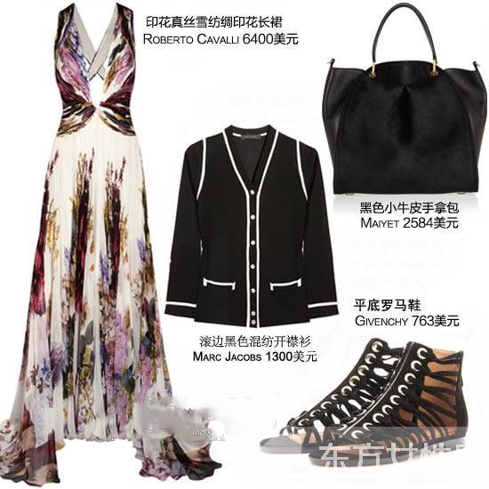 印花长裙怎么搭配更好看 优雅气质就是这么来的
