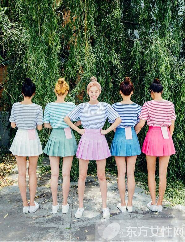 彩色条纹上衣怎么搭配 巧妙穿法彰显青春范儿