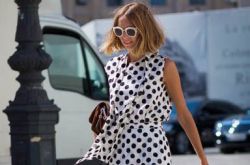 甜美复古波点裙推荐 怎么穿怎么美的不二之选