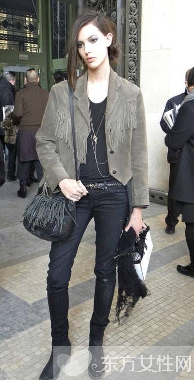 秋季欧美风潮流个性搭配 时尚保暖两不误