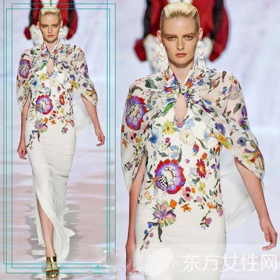 印花长裙怎么搭配更好看 优雅气质就是这么来的