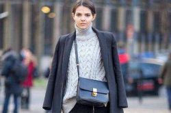 春装高领毛衣怎么搭配 达人街拍搭配推荐