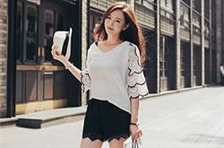 蕾丝裤搭配什么上衣 六招教你穿出清新女神范儿