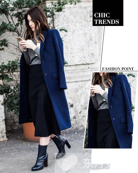 纯色羊毛大衣时尚搭配技巧 款款都是明星范儿