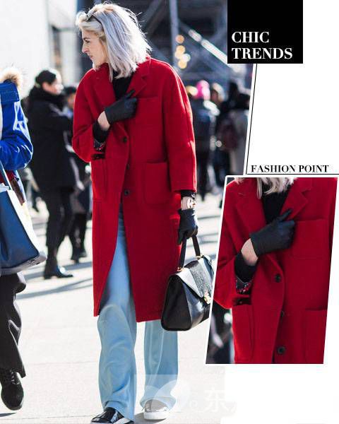 纯色羊毛大衣时尚搭配技巧 款款都是明星范儿