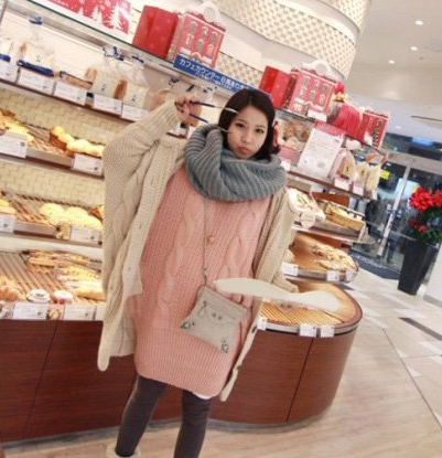 韩式毛线围巾系法 冬季出行即时尚又温暖