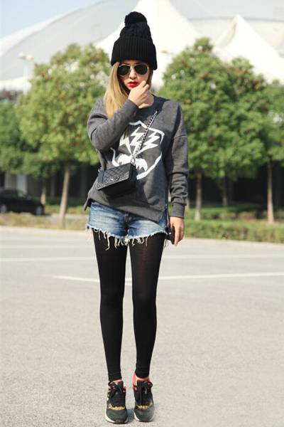 小个子女生秋装搭配 混搭风格随心所欲