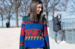 早春最佳CP穿搭 毛衣配裙子就是这么美