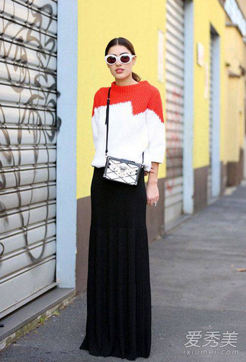 早春最佳CP穿搭 毛衣配裙子就是这么美