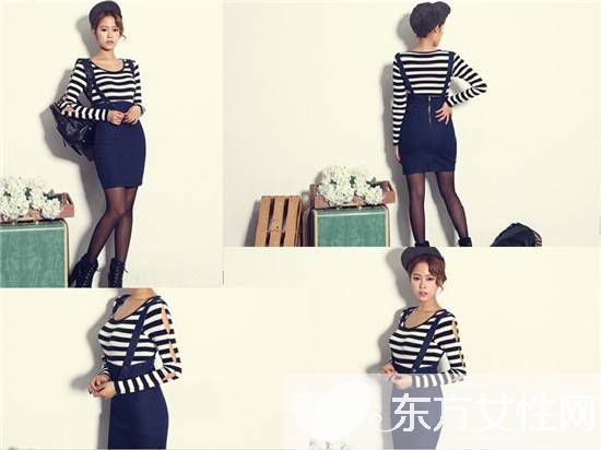 春季减龄时尚牛仔背带裙 韩系背带裙玩转潮人风范