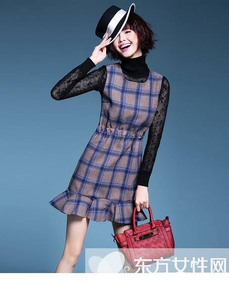 荷叶边裙摆连衣裙 尽显完美S型曲线