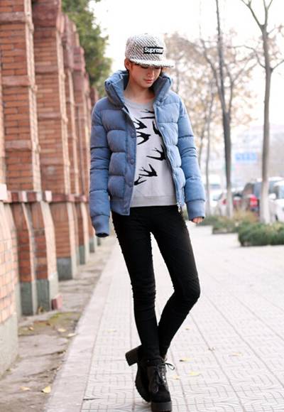 韩版棉衣外套搭配技巧 冬日里的最潮搭配