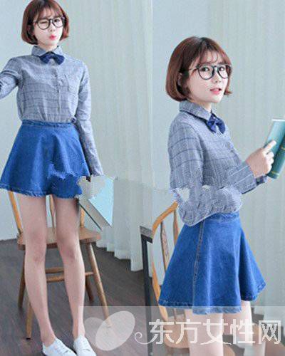 英伦学院风显嫩搭配技巧 格子衬衫也能这么潮