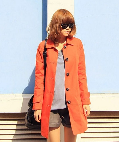 桔色风衣搭配技巧 风衣控千万别错过