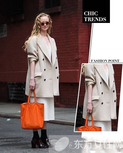 纯色羊毛大衣时尚搭配技巧 款款都是明星范儿