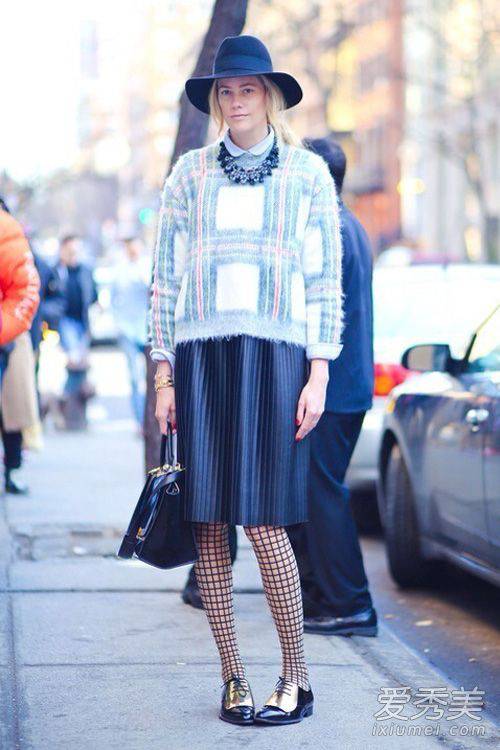 毛衣搭衬衫 适合春天的小清新搭配