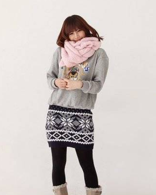 围巾怎么系好看 5种系法让你变身超萌妹子