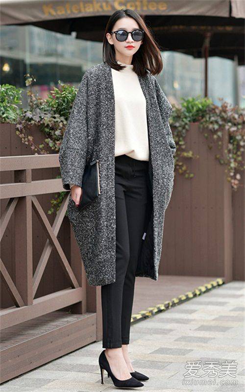 2016早春时尚街拍 毛衣外套怎么穿怎么美