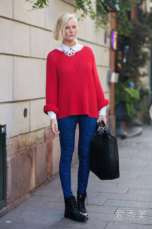 毛衣搭衬衫 适合春天的小清新搭配