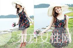 雪纺碎花裙这么搭最时髦 唯美优雅不失女人味