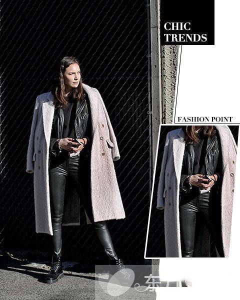 纯色羊毛大衣时尚搭配技巧 款款都是明星范儿