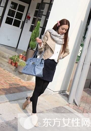 冬天裙子时尚搭配经 外套+冬裙让你美美过冬