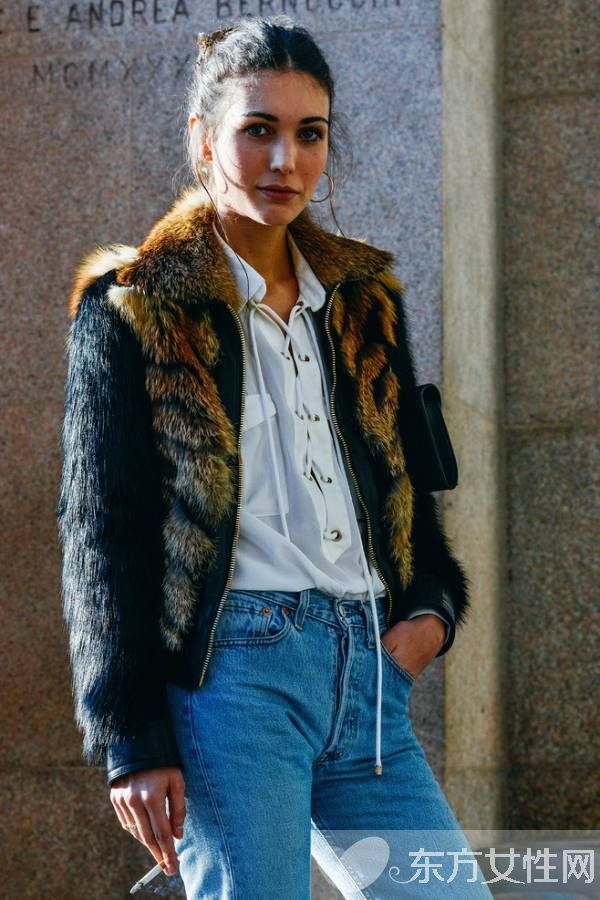 冬季时尚皮草大衣街拍 教你如何气质十足