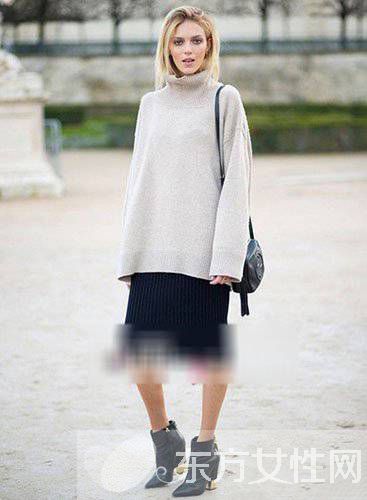 韩版毛衣搭配半身裙 搭配起来居然可以这么美