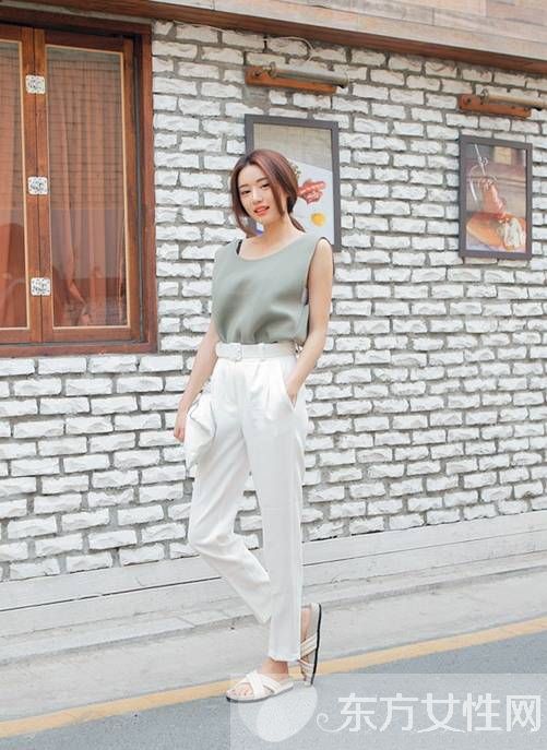 夏日超美穿搭术 凉拖+裤装时髦又有品
