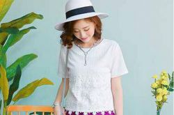 白色短袖t恤搭配图片示范 就要这个味