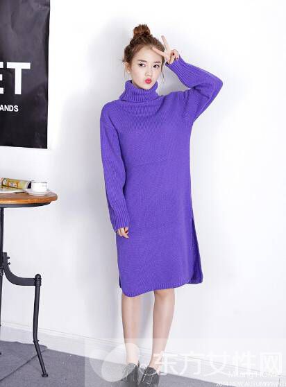 秋冬打底连衣裙搭配法 御寒时尚尽显大牌范