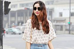 胖MM必学牛仔半裙搭配经 打造随性时尚感