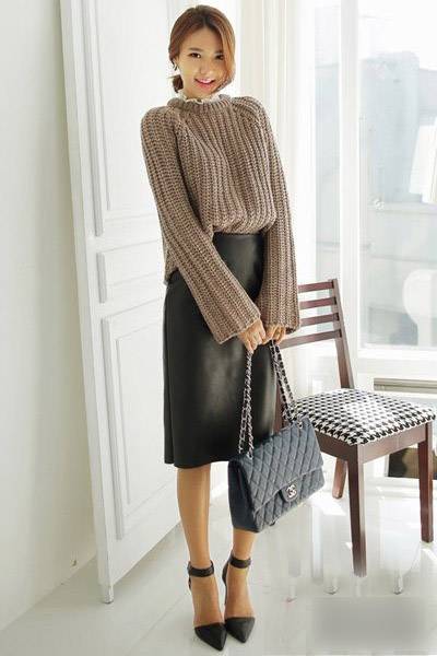 秋季毛衣复古风搭配 这么穿你也是时尚达人