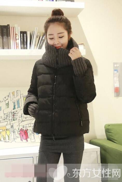 短款羽绒服搭配图片 这么搭瞬间变高变修长
