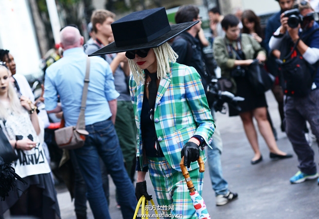 2014春夏巴黎时装周街拍集锦