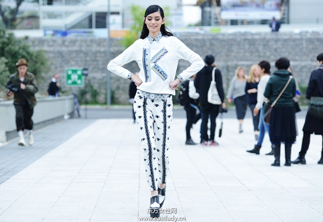 2014春夏巴黎时装周街拍集锦