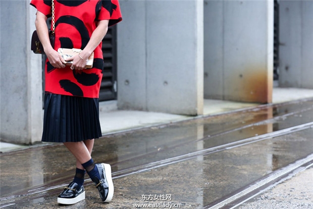 2014年澳大利亚悉尼时装周看时尚达人街拍秀