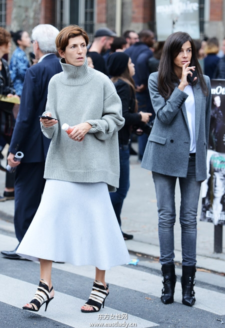 2014春夏巴黎时装周街拍集锦