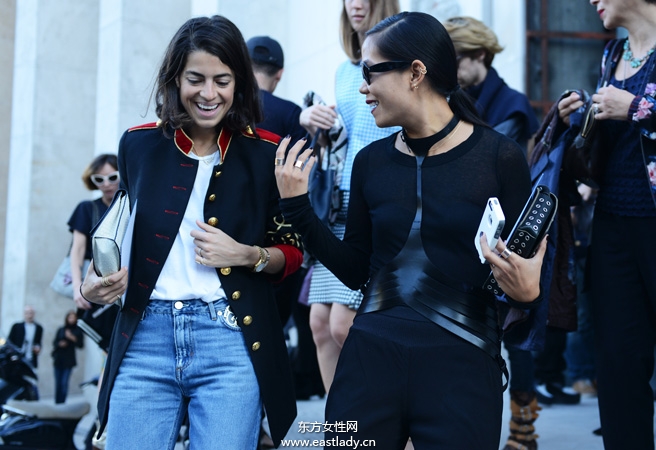2014春夏巴黎时装周街拍集锦