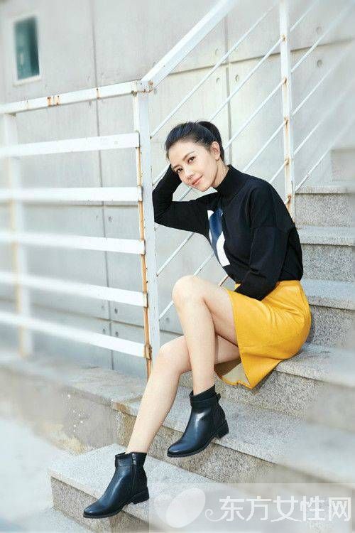 高圆圆街拍生活照 这个秋季让女神教你怎么穿