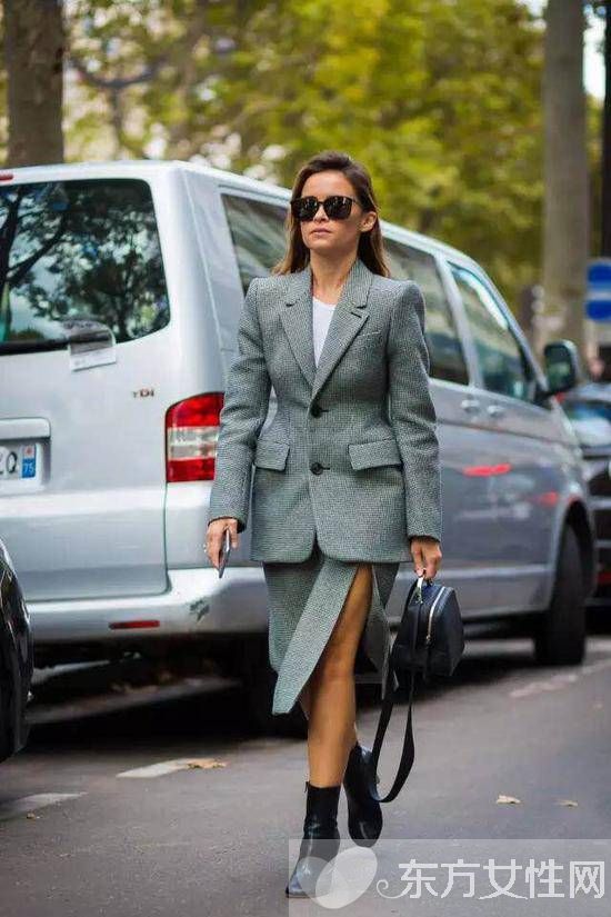 冬季粗跟短靴怎么搭 从他们身上学点搭配灵感