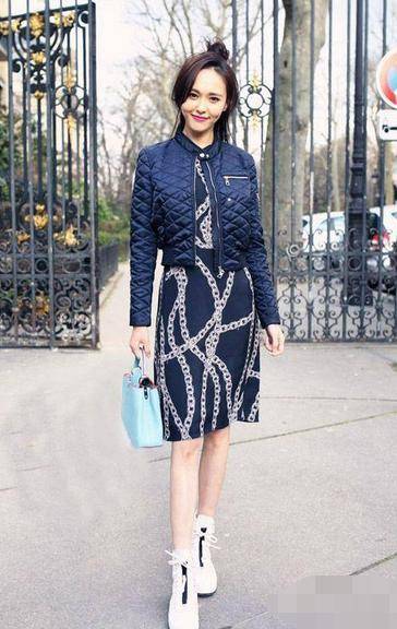 唐嫣最新春季街拍 私服搭配品味更赞